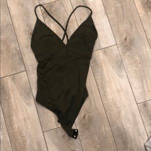 Forever 21 cross back bodysuit